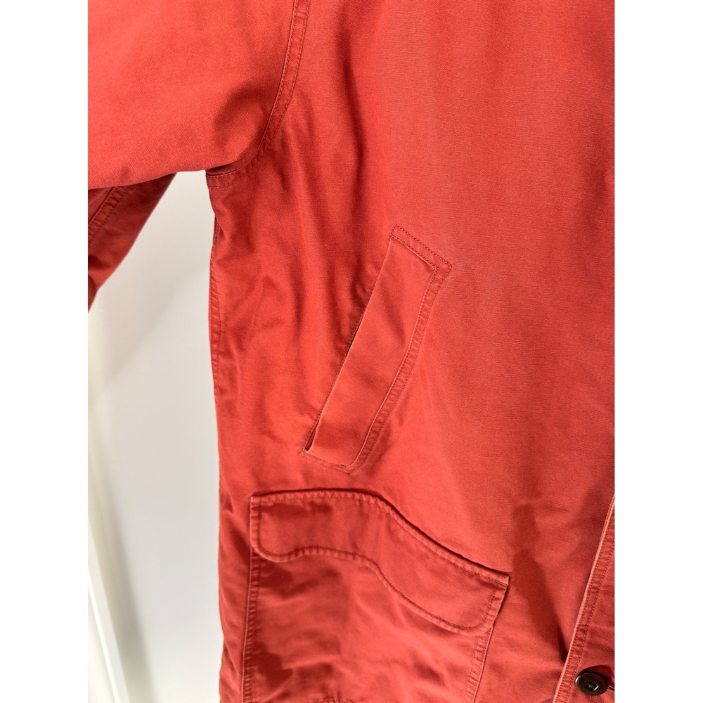 L.L. Bean Barn Coat Men's Plus Orange Corduroy Chore Vintage Field Canvas XXL - Picture 8 of 13